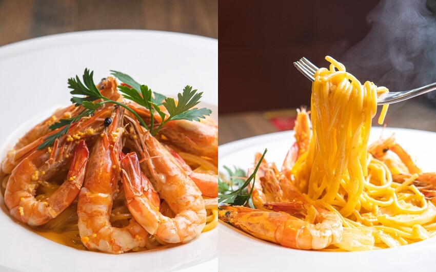 台北美食｜漫時生活Leisure time～內湖超大坪數義式餐廳，手工現作義式披薩必點、海膽明太子鮮蝦義大利麵也