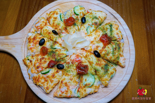 [壽司 丼飯] 新竹 賞壽司 - 充滿起司奶香又帶芥末味的龍蝦舞Pizza壽司 桑脆山藥搭配明太子鮭魚卵 入口即化的鮮嫩比目魚鰭邊肉