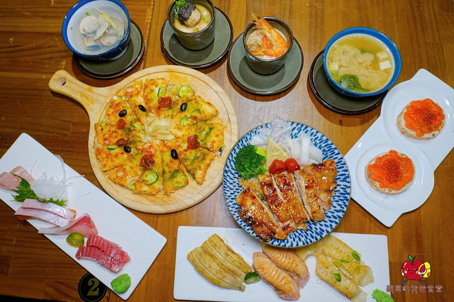 [壽司 丼飯] 新竹 賞壽司 - 充滿起司奶香又帶芥末味的龍蝦舞Pizza壽司 桑脆山藥搭配明太子鮭魚卵 入口即化的鮮嫩比目魚鰭邊肉