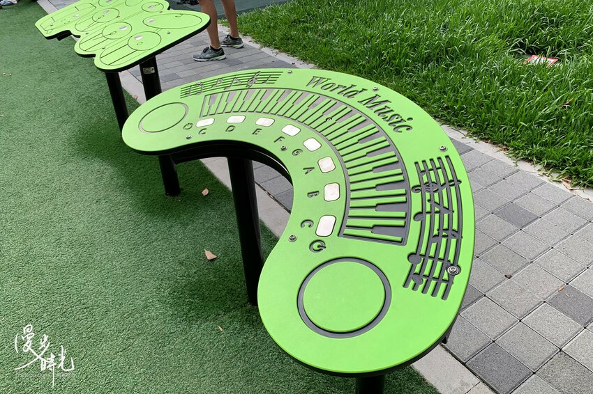 新北景點／瑠公公園－共融式兒童遊樂設施、攀爬網，與獨立攀岩場