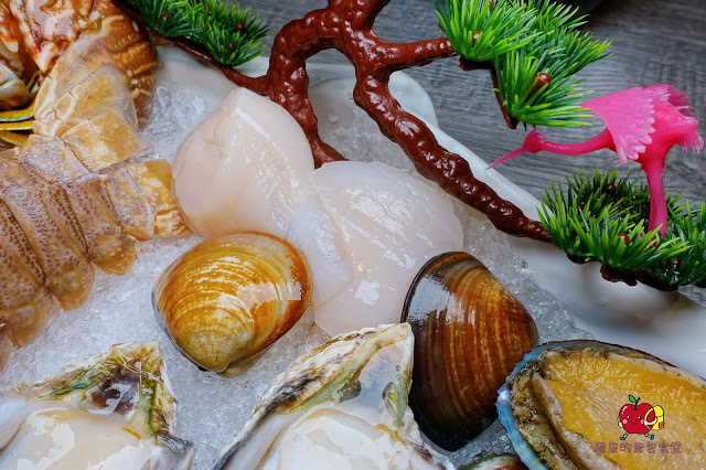 [食記] 新竹竹北-長島調酒燒肉吧 超值雙人999燒肉套餐 雙人豪華海鮮套餐 A5和牛 戰斧牛排 比手臂長的天使紅蝦 美味台灣豬梅花 新鮮美味炭火燒肉 新竹美食