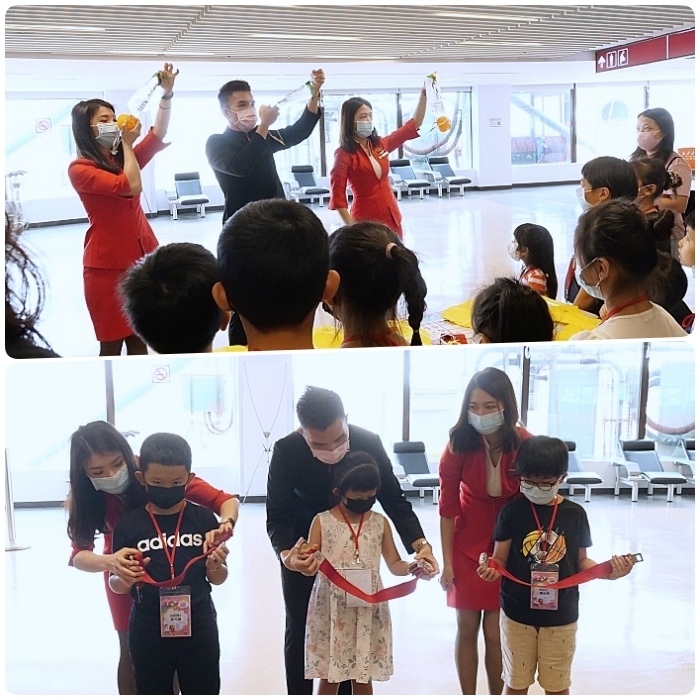 AirAsia 小小航空體驗班⎪裝扮成小小空服員、小小地勤嗨翻桃園機場，check-in行李、登機廣播，還能近距離看飛機起飛！ @捲捲頭 Wonderful 品味。生活