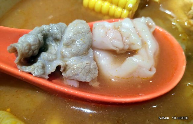 Tomato pork hot pot , Taipei, Taiwan, SJKen, July, 10, 2020.