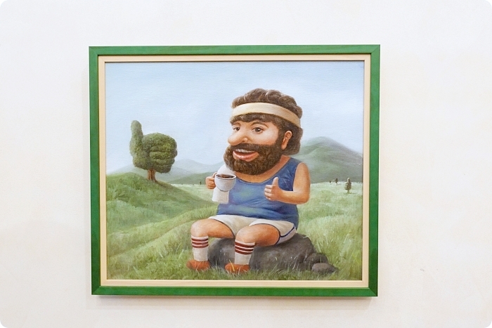 宜蘭景點⎪金車員山藝文中心。新亮點：可愛的伯朗先生60種KUSO版在這裡！有維梅爾畫風、跟月兔喝咖啡的伯朗阿伯，快來當文青拍一回！ @捲捲頭 Wonderful 品味。生活