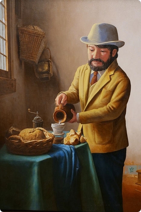 宜蘭景點⎪金車員山藝文中心。新亮點：可愛的伯朗先生60種KUSO版在這裡！有維梅爾畫風、跟月兔喝咖啡的伯朗阿伯，快來當文青拍一回！ @捲捲頭 Wonderful 品味。生活