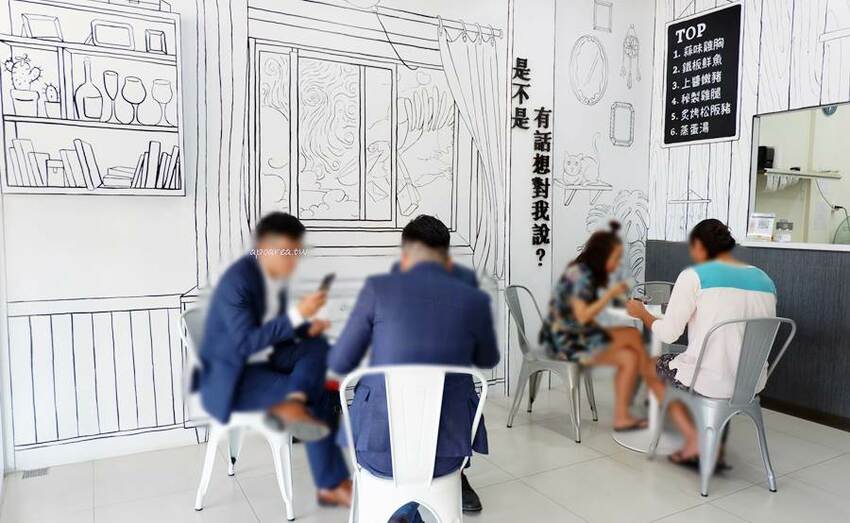 石饕低卡餐盒坊。走進2D漫畫世界吃便當,自助機點餐還可LINE PAY付款,台中鐵板低卡便當推薦 - 🍎 蘋果話日常🍎