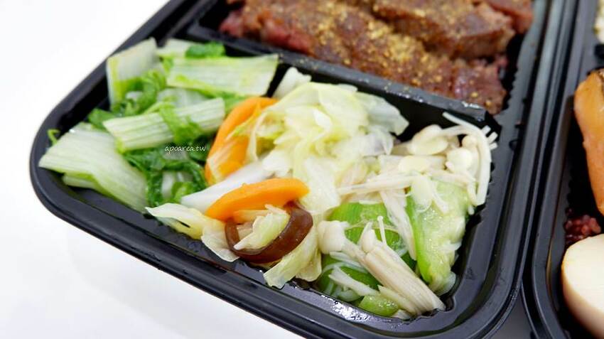 石饕低卡餐盒坊。走進2D漫畫世界吃便當,自助機點餐還可LINE PAY付款,台中鐵板低卡便當推薦 - 🍎 蘋果話日常🍎