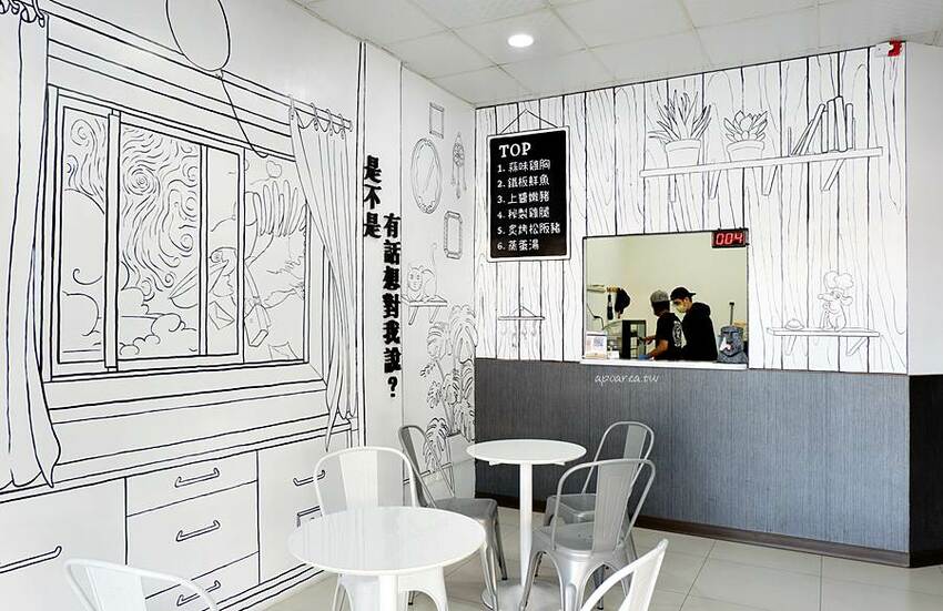 石饕低卡餐盒坊。走進2D漫畫世界吃便當,自助機點餐還可LINE PAY付款,台中鐵板低卡便當推薦 - 🍎 蘋果話日常🍎