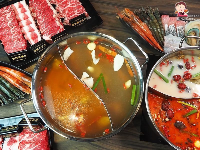 桃園龜山美食-巴適經典麻辣火鍋林口店-746元就有和牛吃到飽，還有牛舌牛肝隨你吃，珍珠奶茶自己調啊!!  (邀約) @民宿女王芽月-美食.旅遊.全台趴趴走