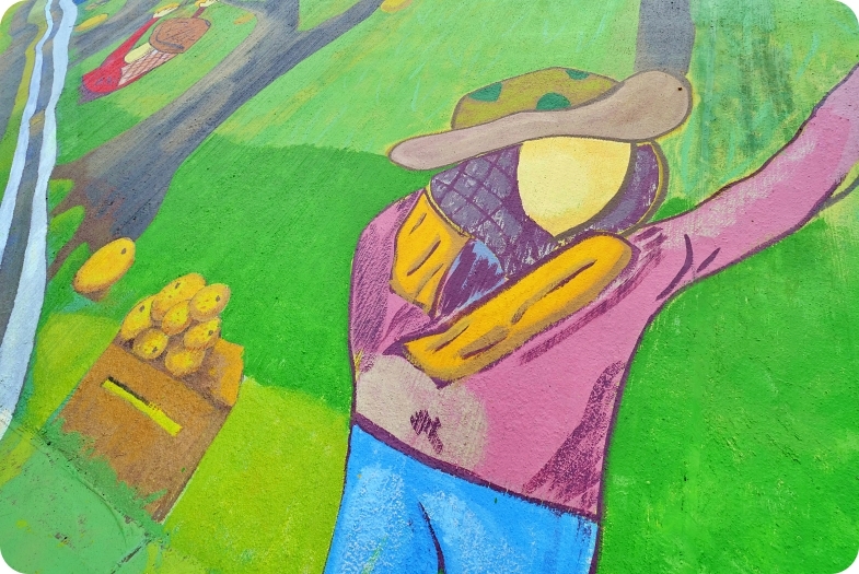 三星彩繪堤防⎪超大稻草人、彩繪階梯，立體小火車開到你眼前，堤防大變身，一起來同框拍照吧！ @捲捲頭 Wonderful 品味。生活