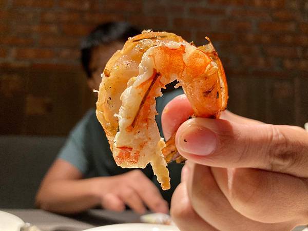 火烤後就是美味的Q彈大鮮蝦