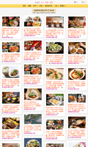 海綿飽飽的鳳梨城堡的美食牆