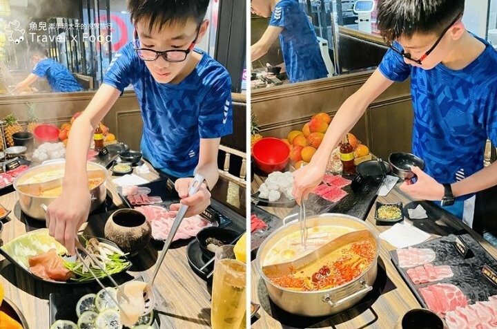 大胃王最愛!頂級和牛吃到飽,生啤喝到飽,當季水果也嗑到飽!澎湖囝仔的自學菜譜,巴適經典麻辣鍋(林口店) @魚兒 x 牽手明太子的「視」界旅行
