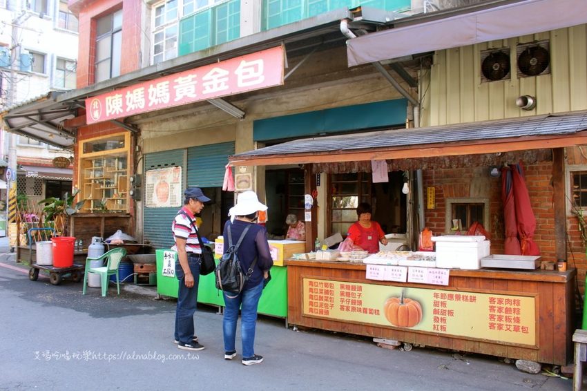 〖北埔老街〗半日遊!30年黃媽媽菜包.在地人都吃50年榕樹下小吃.伴手禮米食麻糬買不完