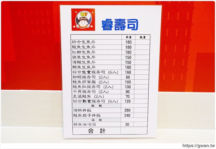 台中新開平價壽司,超厚鮭魚肚,滿滿油花好嫩口,還有味增湯只要15元!