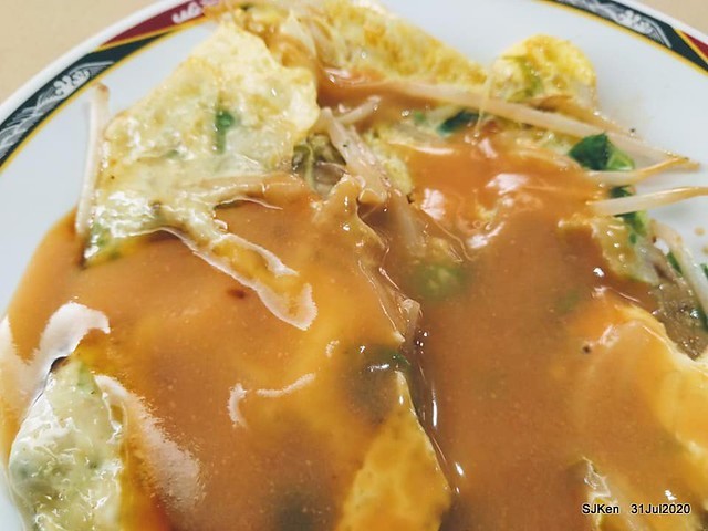 Taiwan traditional dishes 「舒朵蚵仔煎肉羹」(Fried Oyster & Pork Meatn soap) , Taipei, Taiwan, SJKen, Aug 31, 2020