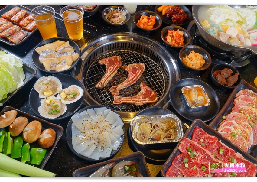 台北宵夜場推薦,醬太郎日式燒肉 吃到飽,午餐549/晚餐.假日649/免收服務費,招牌牛舌/松阪豬/羊排/韓式炸雞/啤酒無限暢飲,中山站燒肉推薦 - 大胃米粒 DAVID & MILLY