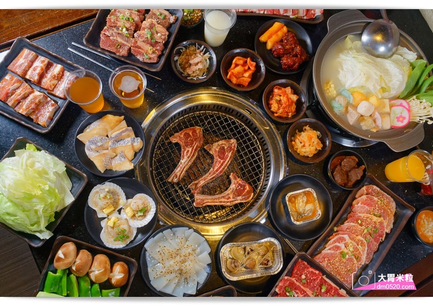 台北宵夜場推薦,醬太郎日式燒肉 吃到飽,午餐549/晚餐.假日649/免收服務費,招牌牛舌/松阪豬/羊排/韓式炸雞/啤酒無限暢飲,中山站燒肉推薦 - 大胃米粒 DAVID & MILLY