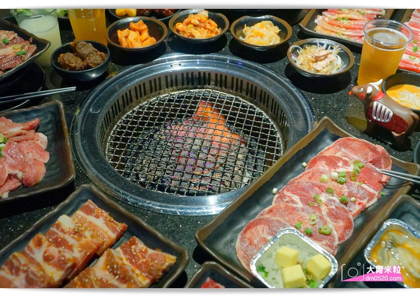 台北宵夜場推薦,醬太郎日式燒肉 吃到飽,午餐549/晚餐.假日649/免收服務費,招牌牛舌/松阪豬/羊排/韓式炸雞/啤酒無限暢飲,中山站燒肉推薦 - 大胃米粒 DAVID & MILLY