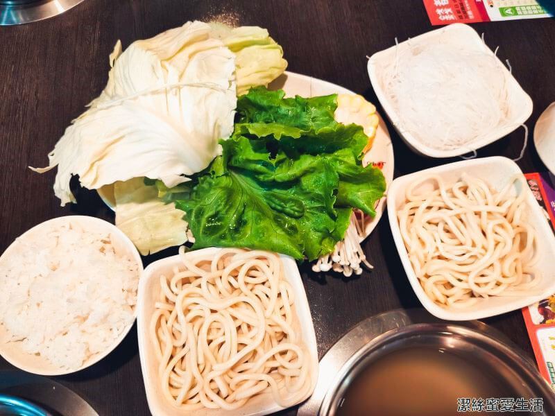 錢都日式涮涮鍋 菜盤