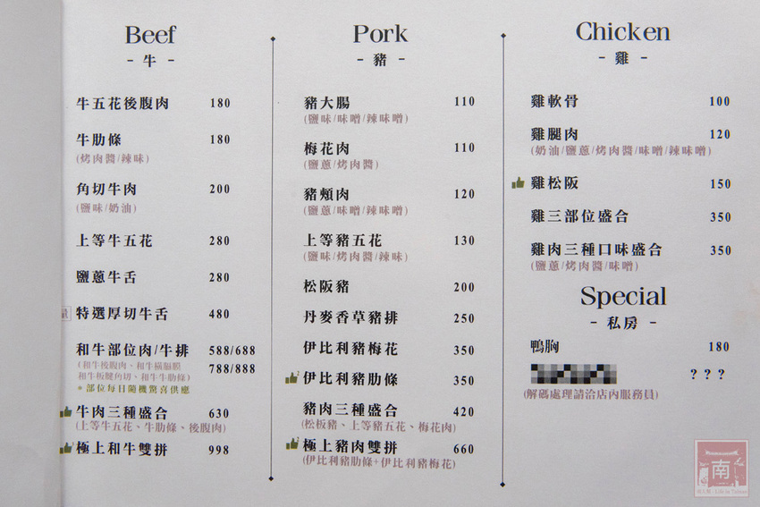 【臺南美食】台南燒肉店｜傳承正統日式燒肉文化｜手切冷藏頂級肉品｜店員的協助讓燒肉變好吃了｜多人和一個人都適合的燒肉店~~壹心燒肉台南安平店 - 南人幫
