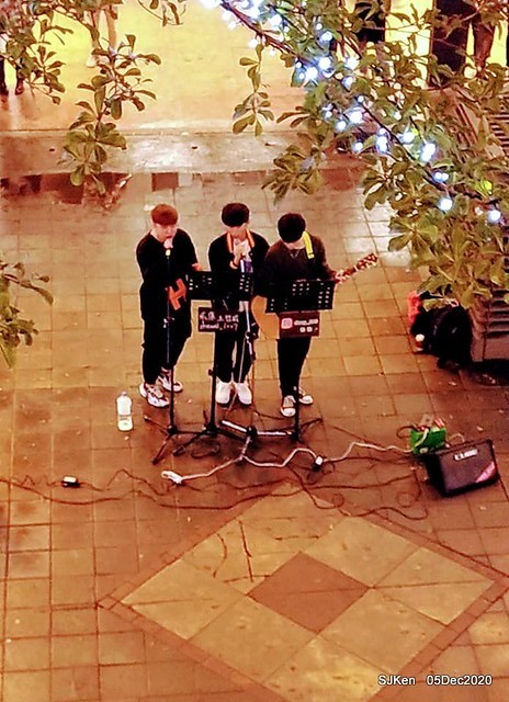 Christmas street night scene at Taipei Department stores area, Taipei, Taiwan, SJKen, Dec 5, 2020.