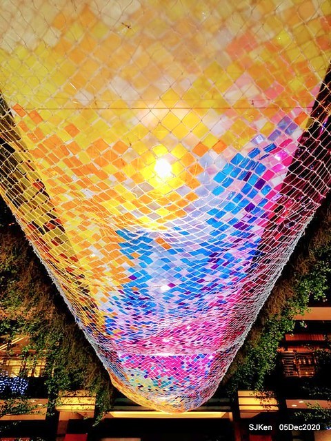 Christmas street night scene at Taipei Department stores area, Taipei, Taiwan, SJKen, Dec 5, 2020.