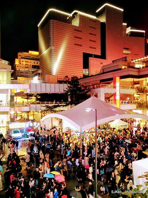 Christmas street night scene at Taipei Department stores area, Taipei, Taiwan, SJKen, Dec 5, 2020.