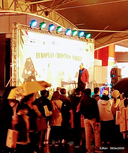 Christmas street night scene at Taipei Department stores area, Taipei, Taiwan, SJKen, Dec 5, 2020.