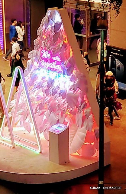 Christmas street night scene at Taipei Department stores area, Taipei, Taiwan, SJKen, Dec 5, 2020.