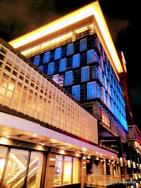 Christmas street night scene at Taipei Department stores area, Taipei, Taiwan, SJKen, Dec 5, 2020.