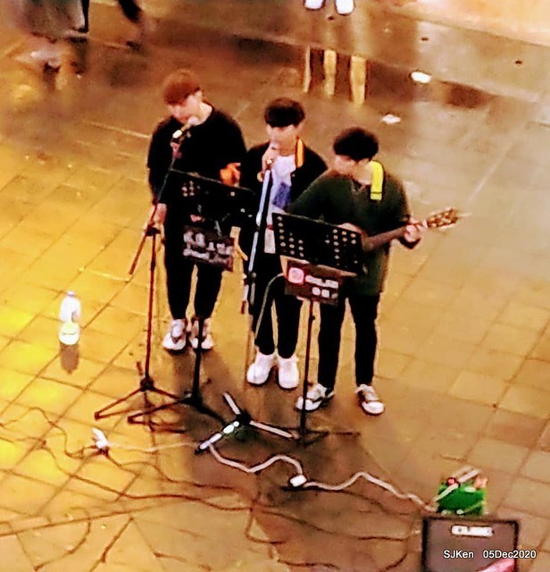 Christmas street night scene at Taipei Department stores area, Taipei, Taiwan, SJKen, Dec 5, 2020.