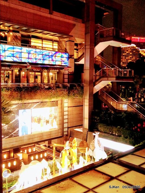 Christmas street night scene at Taipei Department stores area, Taipei, Taiwan, SJKen, Dec 5, 2020.