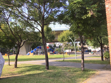 嘉義景點-番仔溝公園-大變身前後比照圖，煥然一新的開心樂園