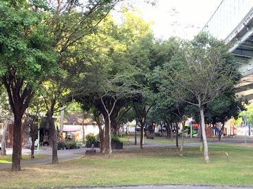 嘉義景點-番仔溝公園-大變身前後比照圖，煥然一新的開心樂園