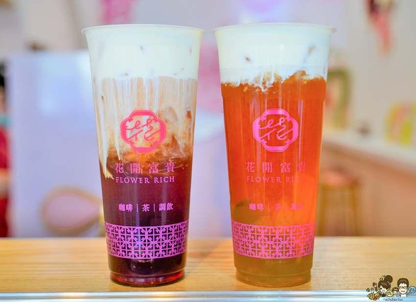 全台最蝦爆的花開富貴，挑戰飲料最狂特色療癒漸層飲品、加料超澎派 x 高雄話題性飲料 - 跟著尼力吃喝玩樂＆親子生活