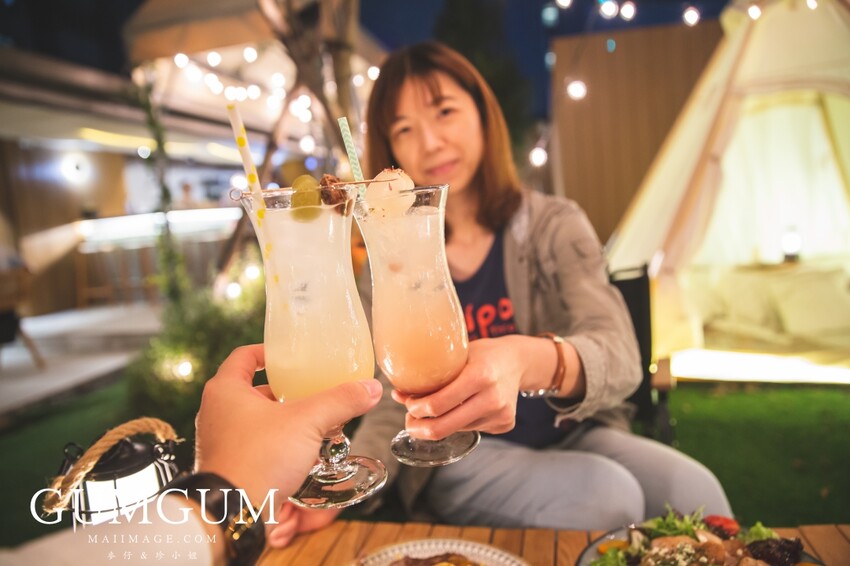 台北內湖美食｜GUMGUM NOT ONLY BEER & WINGS 雞翅啤酒吧內科店～內湖最美的戶外露營風餐酒館、超美的森林