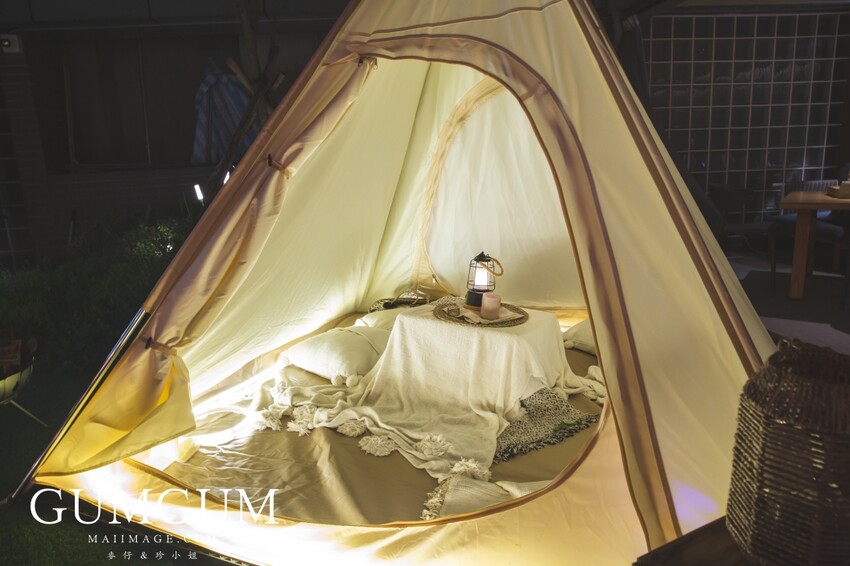 台北內湖美食｜GUMGUM NOT ONLY BEER & WINGS 雞翅啤酒吧內科店～內湖最美的戶外露營風餐酒館、超美的森林