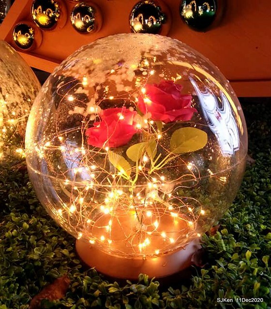 Merry Christmas street decoration of Taishin Financial Holdings, Taipei, Taiwan, Dec 11, 2020.