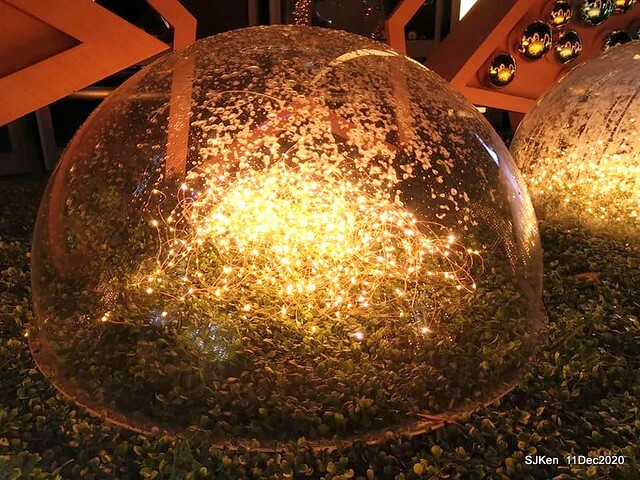 Merry Christmas street decoration of Taishin Financial Holdings, Taipei, Taiwan, Dec 11, 2020.