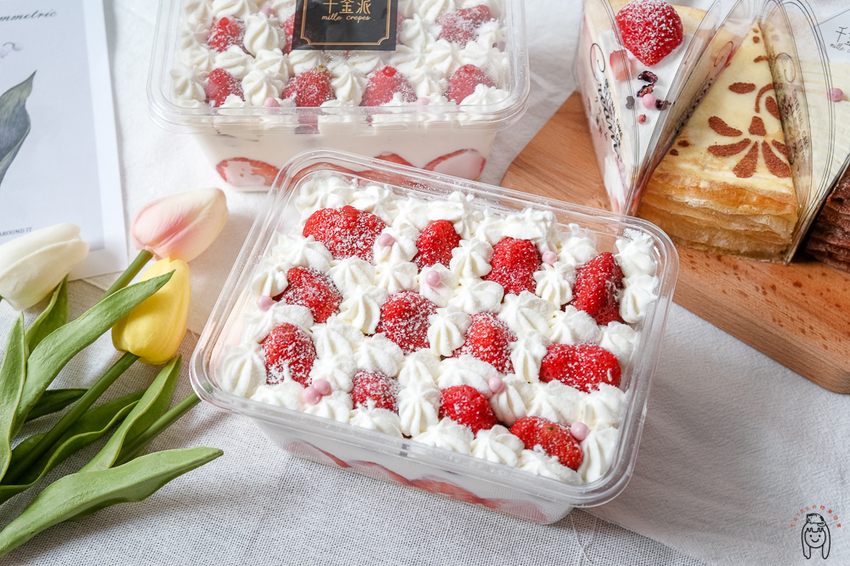 台南安平甜點|千金派,台南草莓季必吃!秋冬限定夢幻甜點草莓珠寶盒、千層蛋糕,只賣10月到1月!