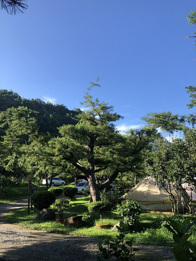 【南投縣魚池鄉】一晚千元有找/平價豪華露營/波西米亞神殿帳/松樹營地/拂水山莊