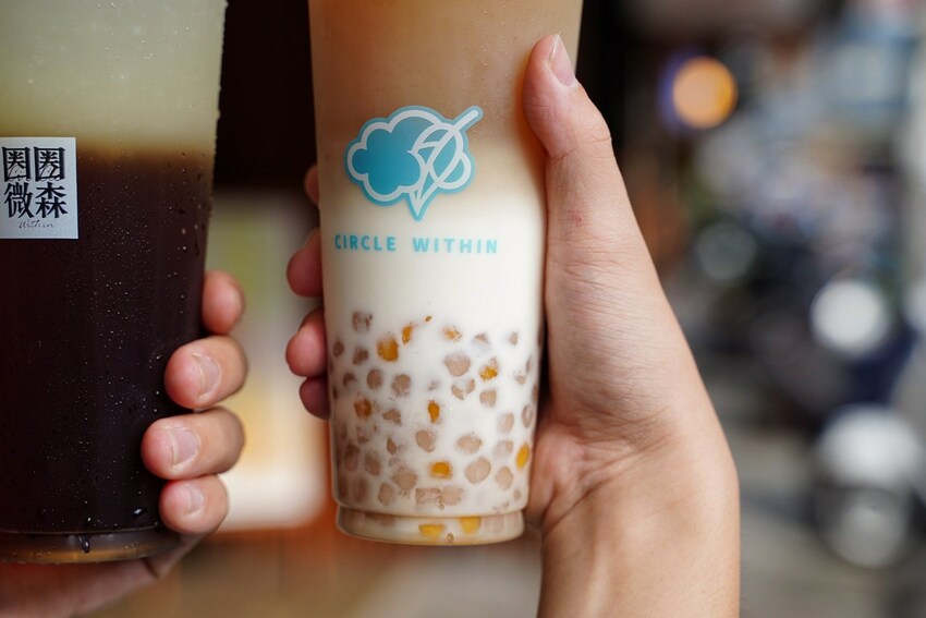【圈圈微森-竹北三民店】新竹最愛的手搖飲料店『圈圈微森 Circle Within』也插旗竹北啦!還推出了全新的小雲朵芝士奶蓋系列~