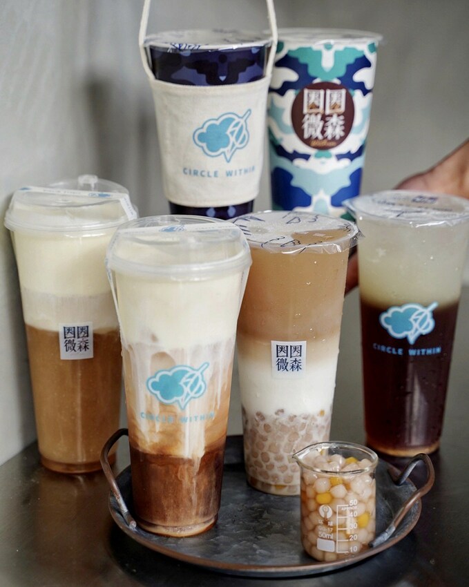 【圈圈微森-竹北三民店】新竹最愛的手搖飲料店『圈圈微森 Circle Within』也插旗竹北啦!還推出了全新的小雲朵芝士奶蓋系列~