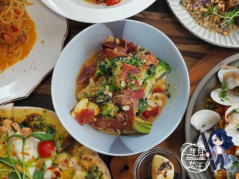 15盎司牛排,中茂新天地美食,好拍照,帕朵拉義式餐廳,桃園下午茶,桃園披薩,桃園美食,桃園藝文特區美食,素食,網美,義大利麵,草莓披薩 @民宿女王芽月-美食.旅遊.全台趴趴走