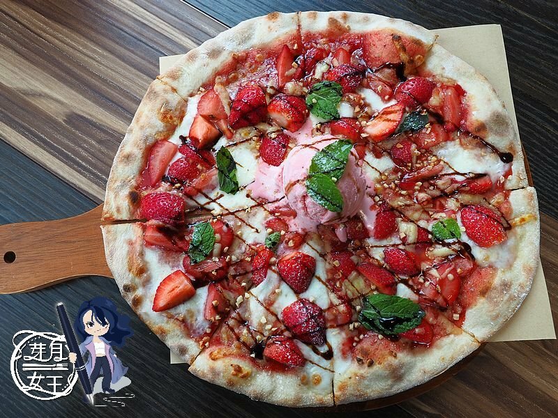 15盎司牛排,中茂新天地美食,好拍照,帕朵拉義式餐廳,桃園下午茶,桃園披薩,桃園美食,桃園藝文特區美食,素食,網美,義大利麵,草莓披薩 @民宿女王芽月-美食.旅遊.全台趴趴走