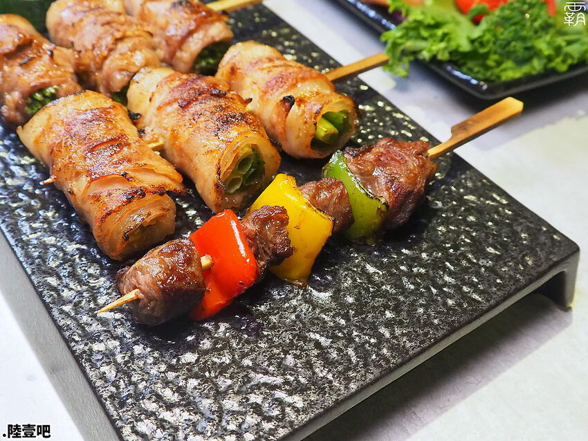 隱藏在市區的解憂秘所！點陸壹吧串燒餐酒館，點解憂特調配串燒，生啤無限暢飲~