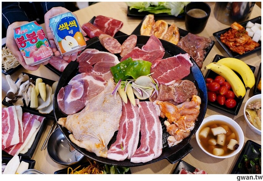 台中韓式烤肉吃到飽！烤肉、熱湯、小菜任你吃最低只要369元，周年慶期間還免收服務費～