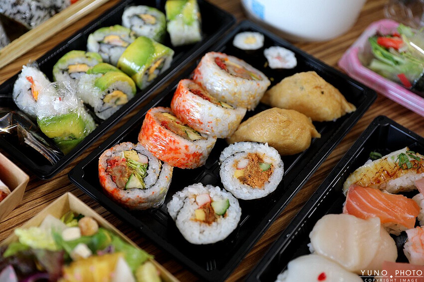 新竹縣竹北市銅板價開吃！真材實料高CP值外帶壽司 選擇多樣化 聚餐、野餐首選｜禾孟壽司坊文興店(新竹竹北外帶壽司推薦)
