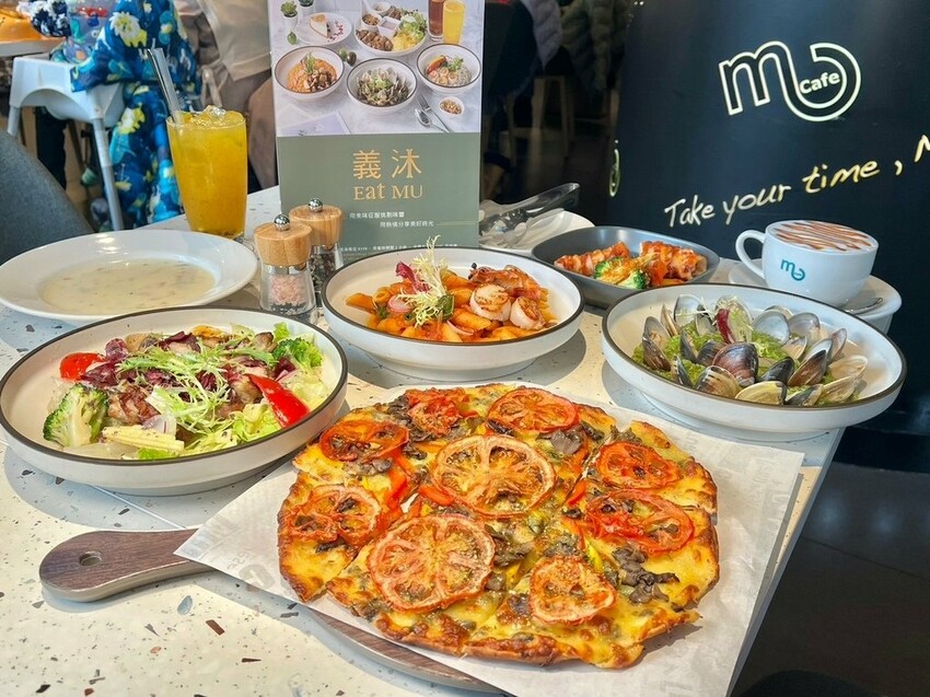 （中壢美食）義沐中壢中美店～蕃茄海鮮義大利麵、黑松露蕃茄野菇